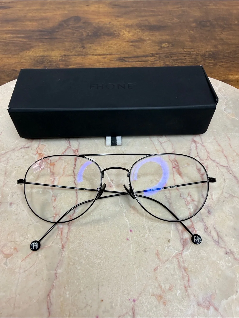 Black Round Metal Eyeglasses Prescription cy 1.5